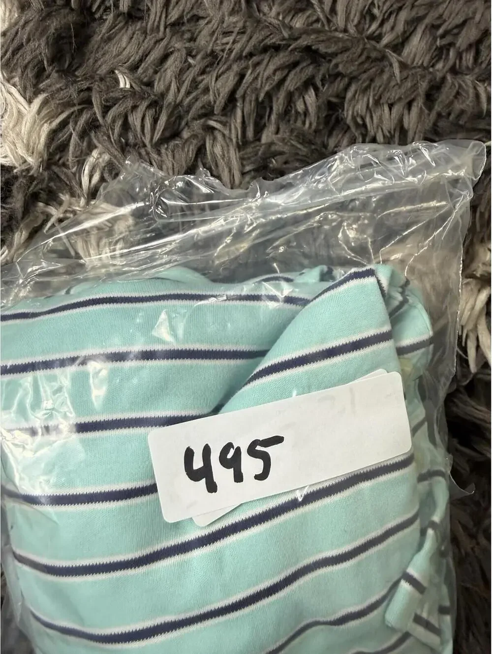 Polo Ralph Lauren Classic Fit Polo Shirt Men’s XL Teal Blue Striped Short Sleeve